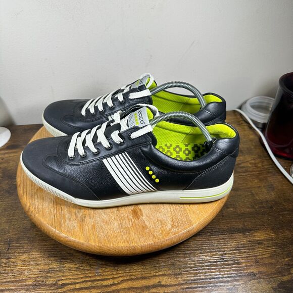 Ecco Hydromax Golf Shoes Black White Shoes Men's Size 12 - Picture 3 of 8